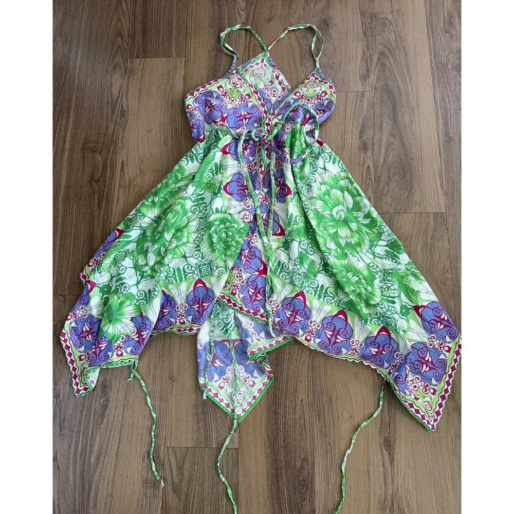Naracamicie Nara Camicie Handkerchief Bohemian Fairy Asymmetrical Halter Dress